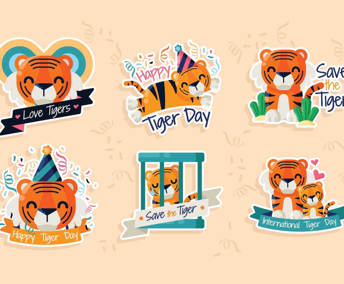 Tiger Day Sticker