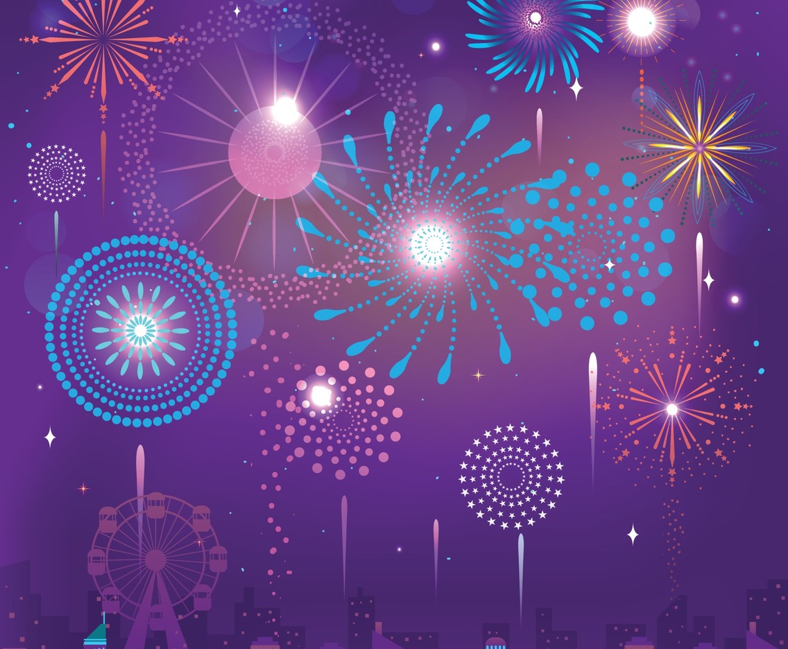 Fireworks Festival Festivities at Night