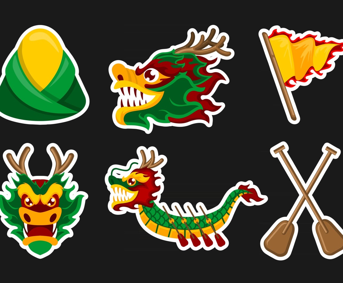 Dragon Boat Festival Sticker Set