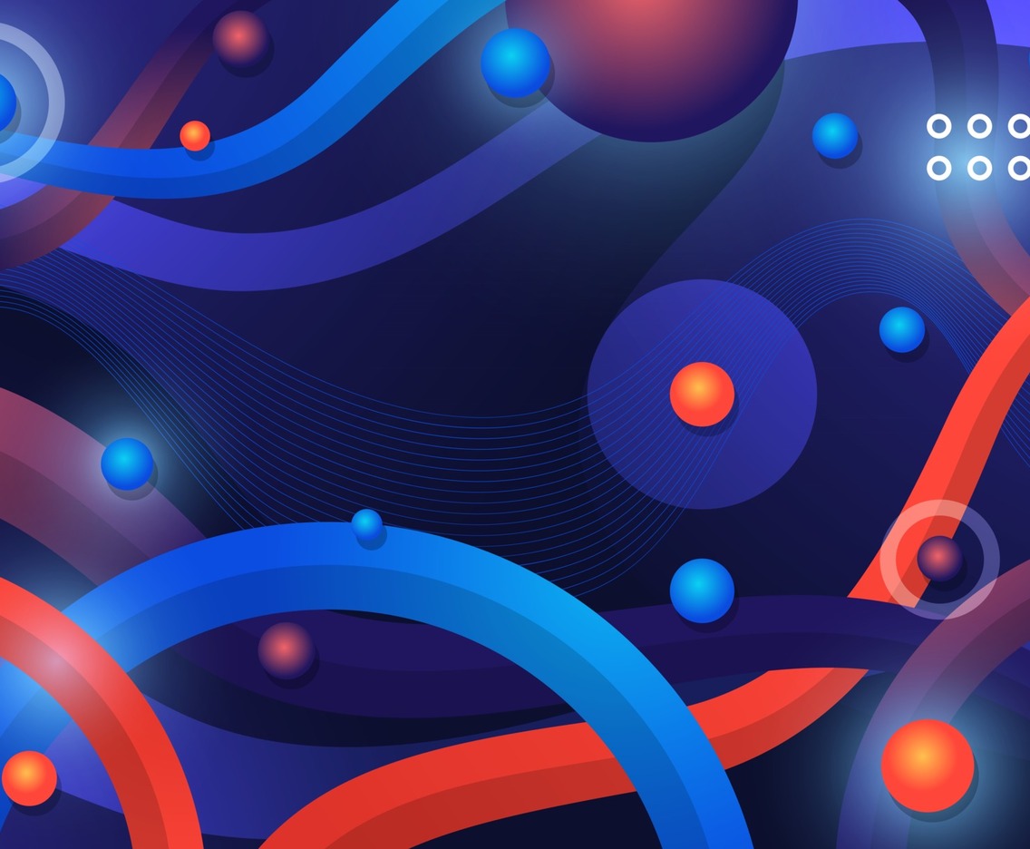 Abstract 3D Colorful Line Background