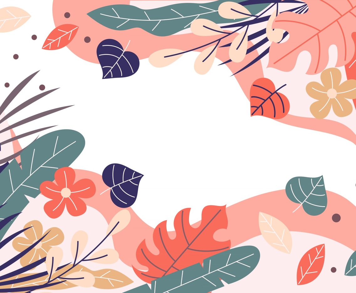 Flat Abstract Floral Background