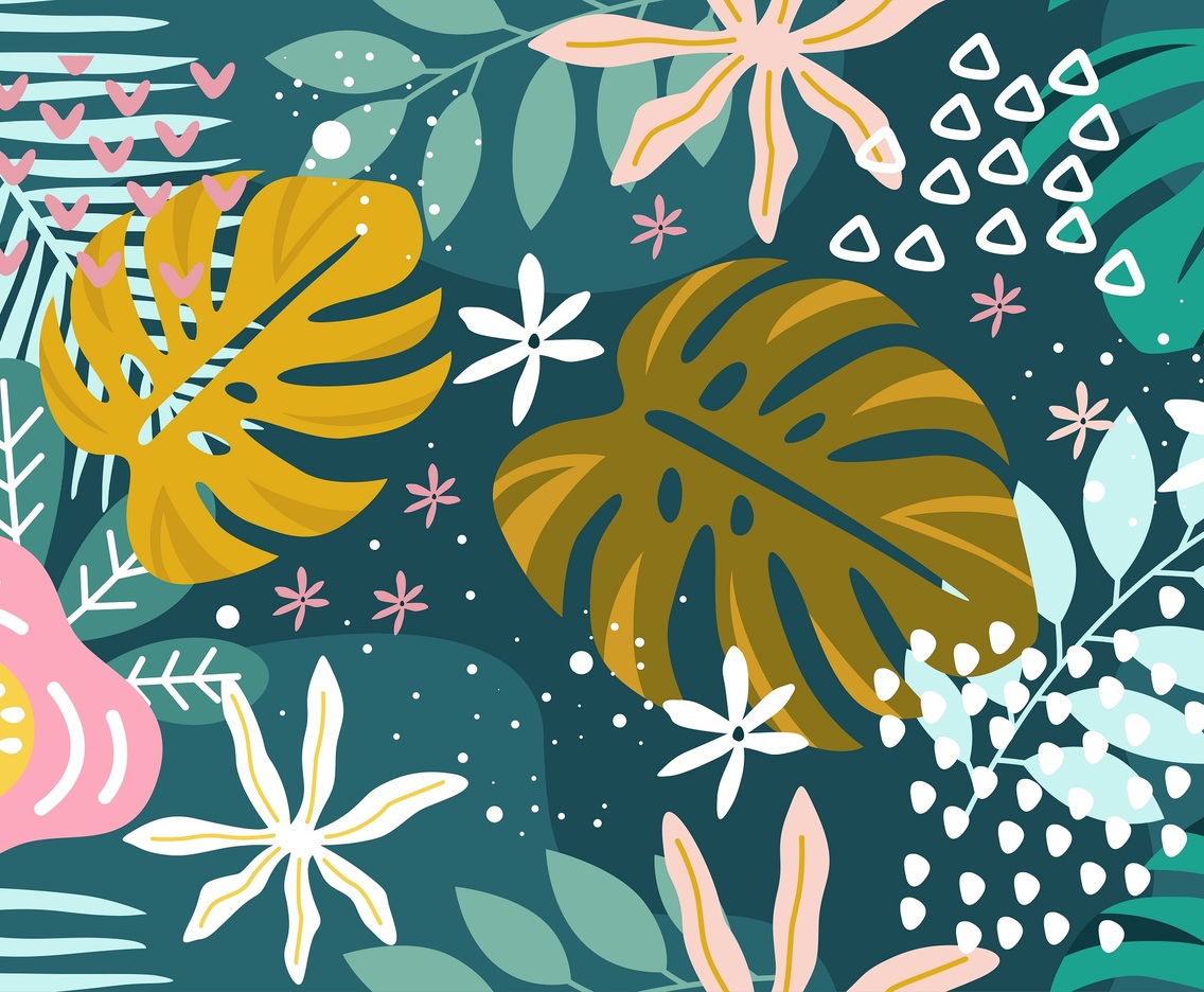 Summer Floral Background