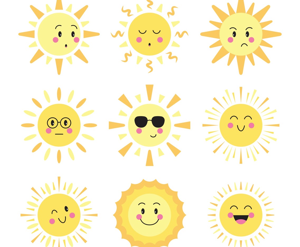 Sun Emoji Expressions