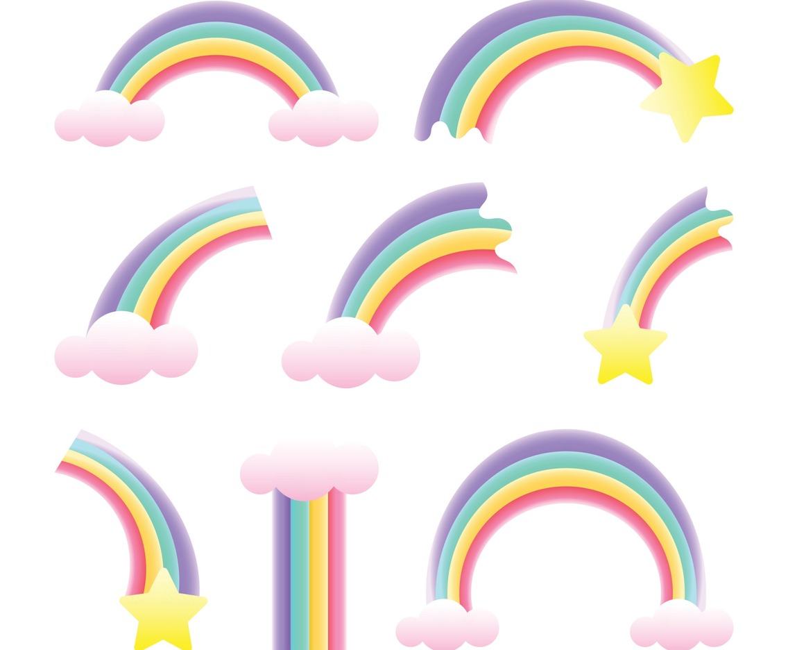 Pastel Rainbow Icon Set