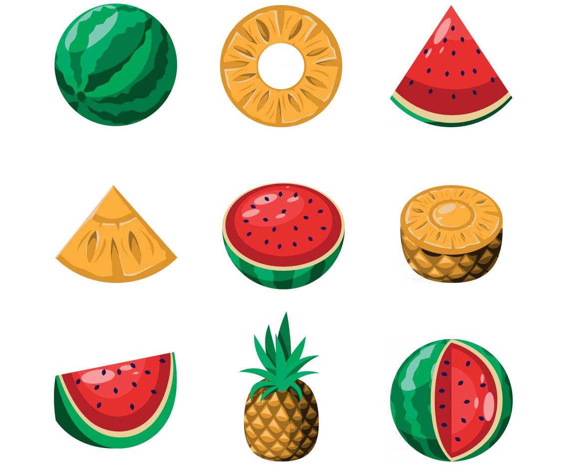 Fresh tropical fruits
