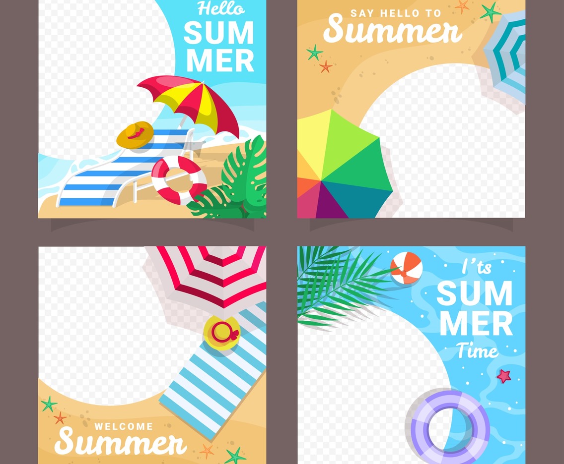 Sosial Media Summer Template Concept