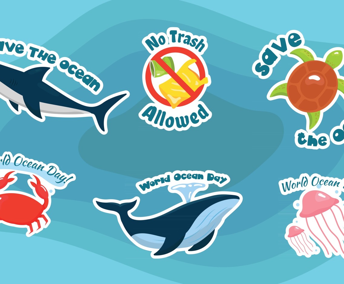 World Ocean Day Stickers