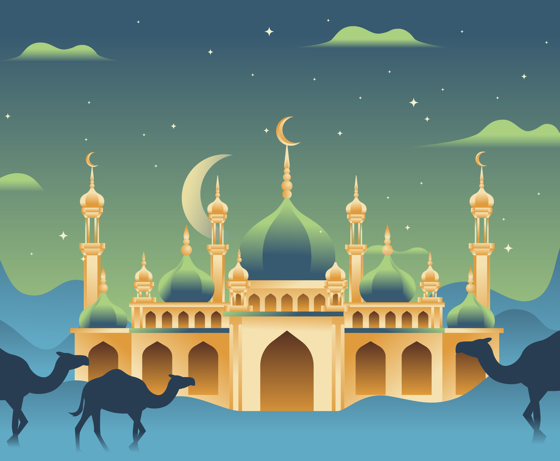 Eid Al Adha Mosque Background