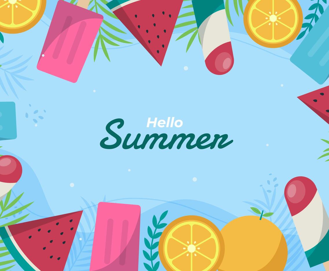 Summer sweets background