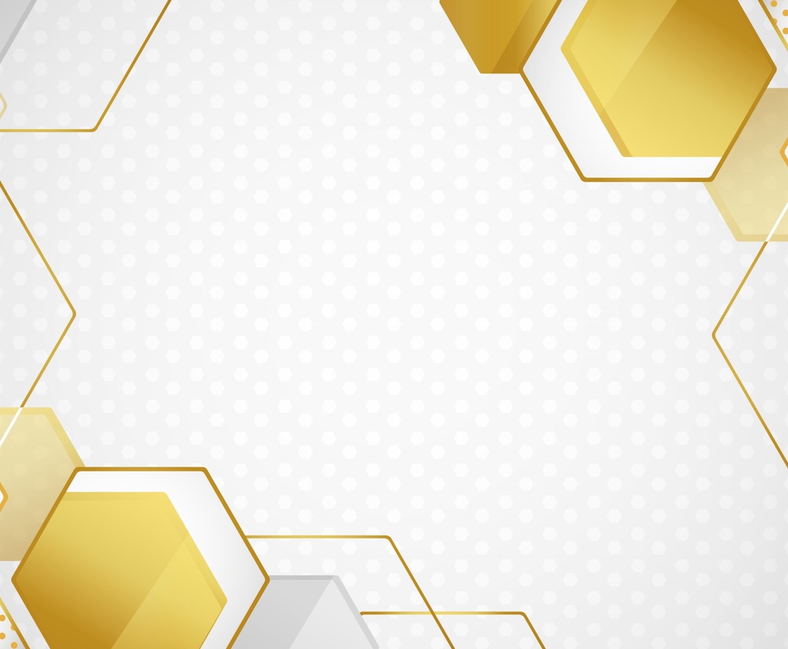 Abstract White and Gold Polygon Background