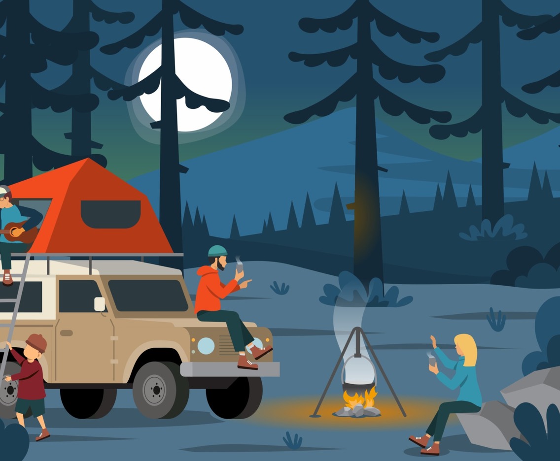 Summer Outlander Family Camping Concept