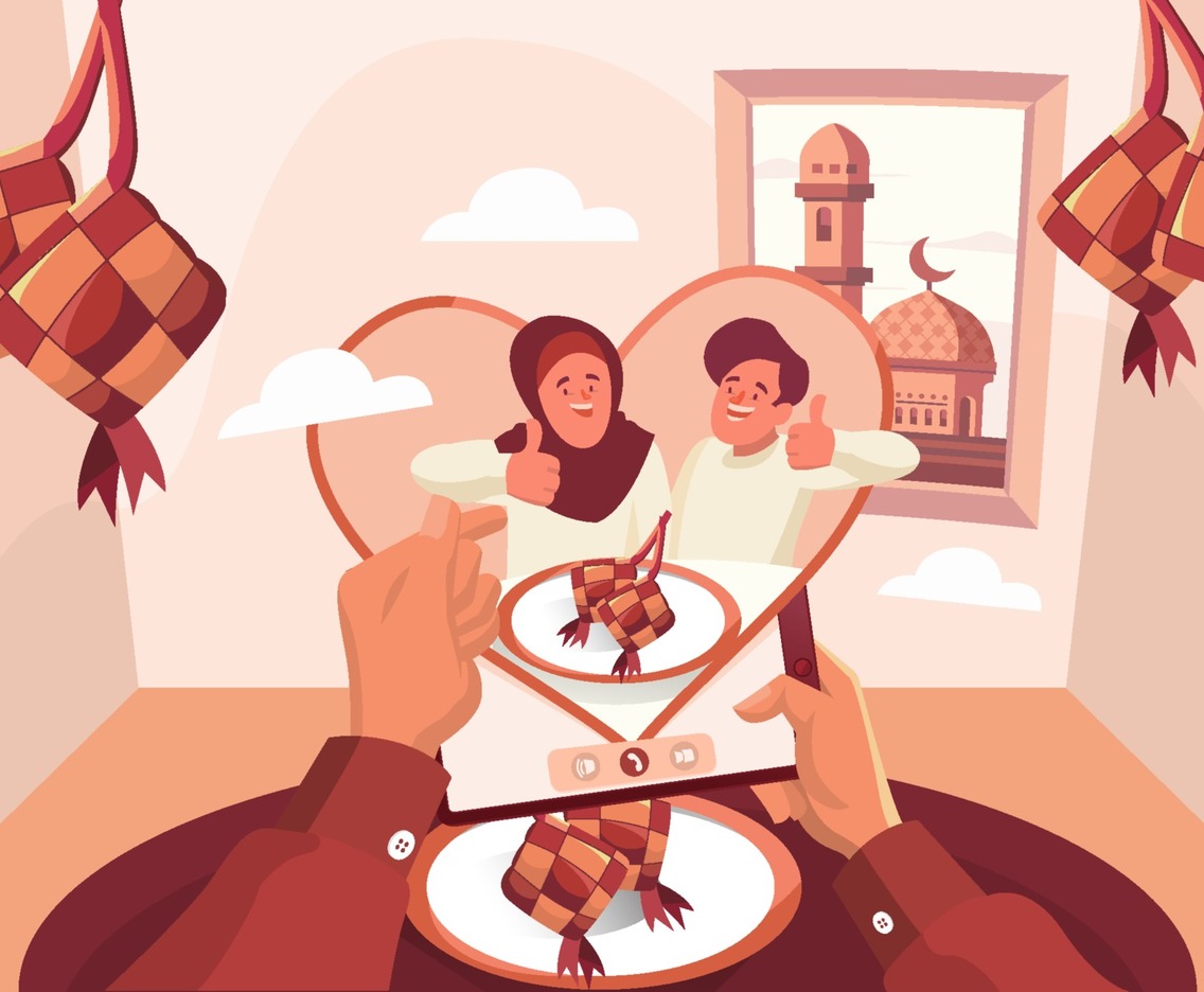 Virtual Eid Gathering with Ketupat