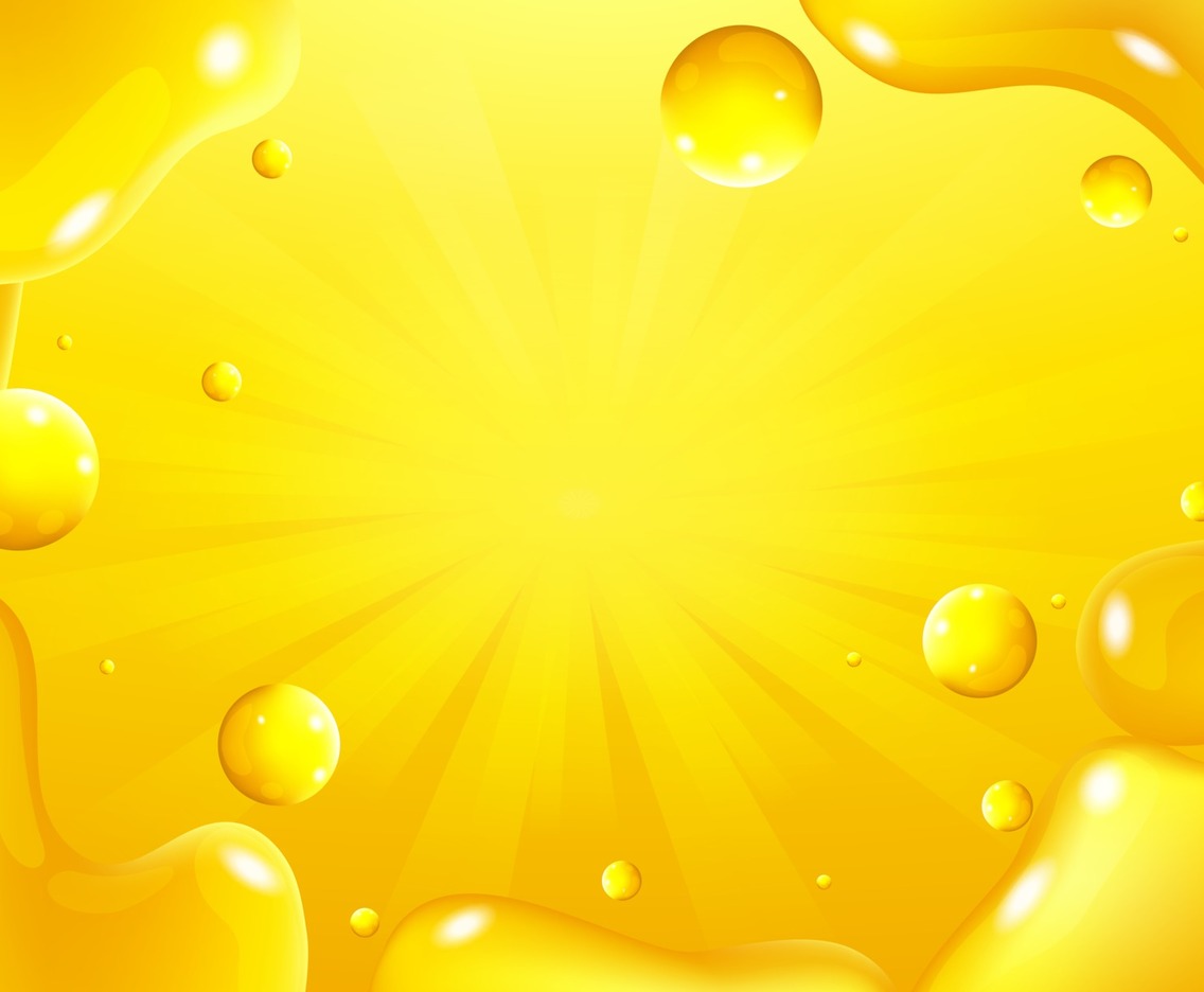 Shiny Yellow Liquid Shiny Background