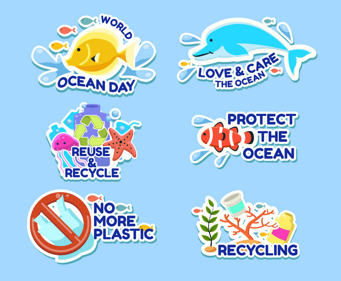 World Oceans Day Stickers