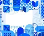 abstract geometric blue background