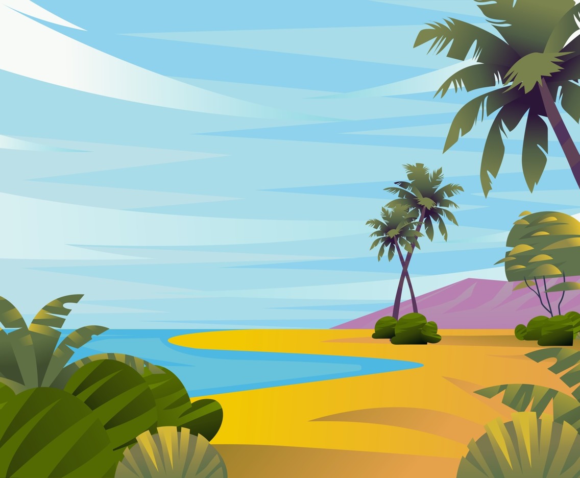 Summer Beach Vacation Scenery