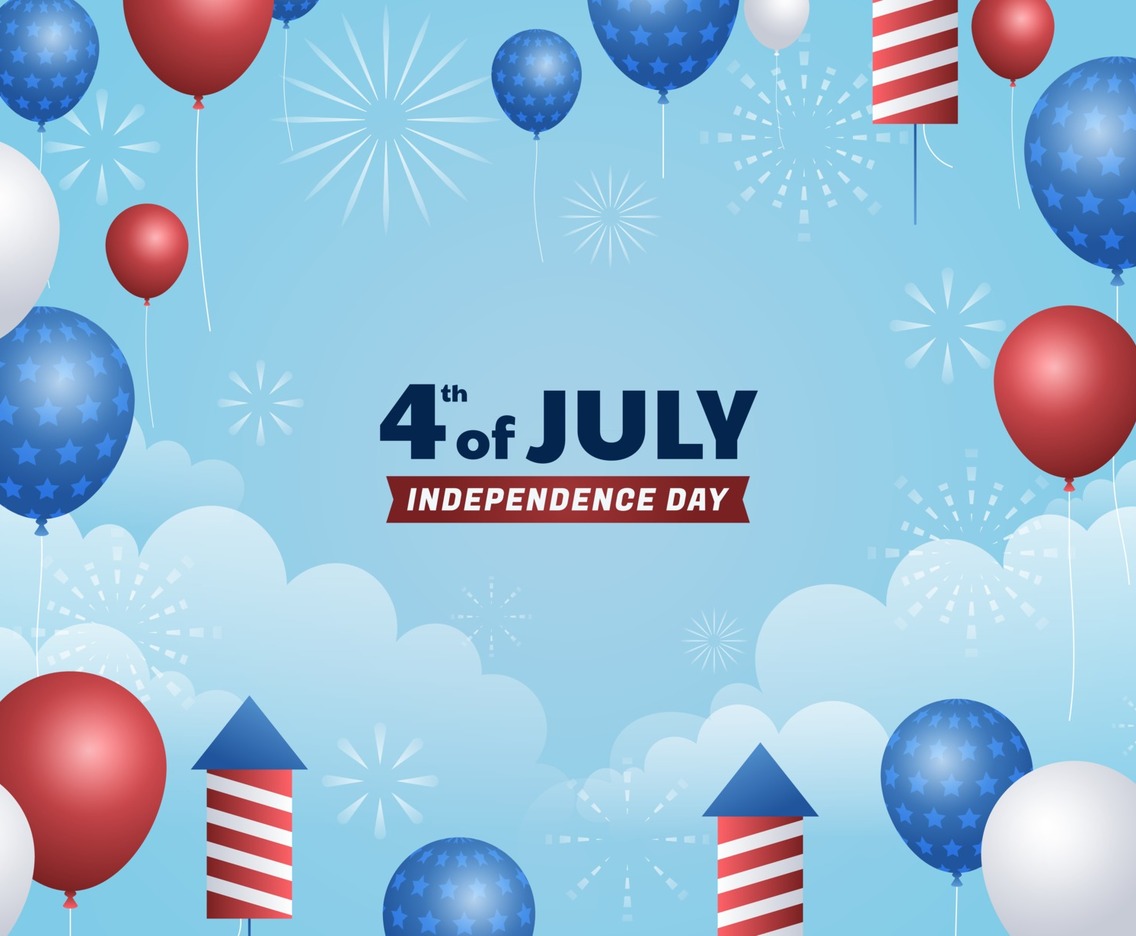 4th of July sky Background