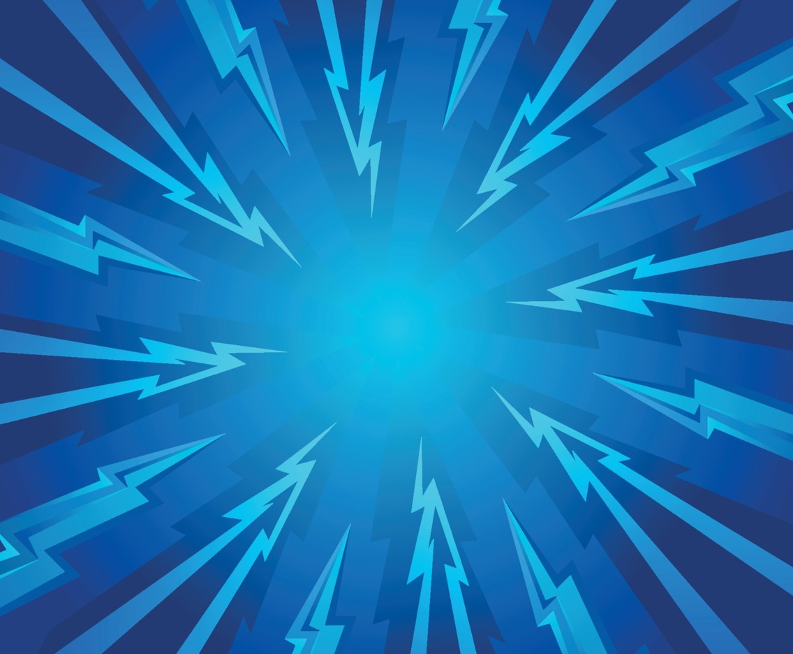 Abstract Thunder Blue Background