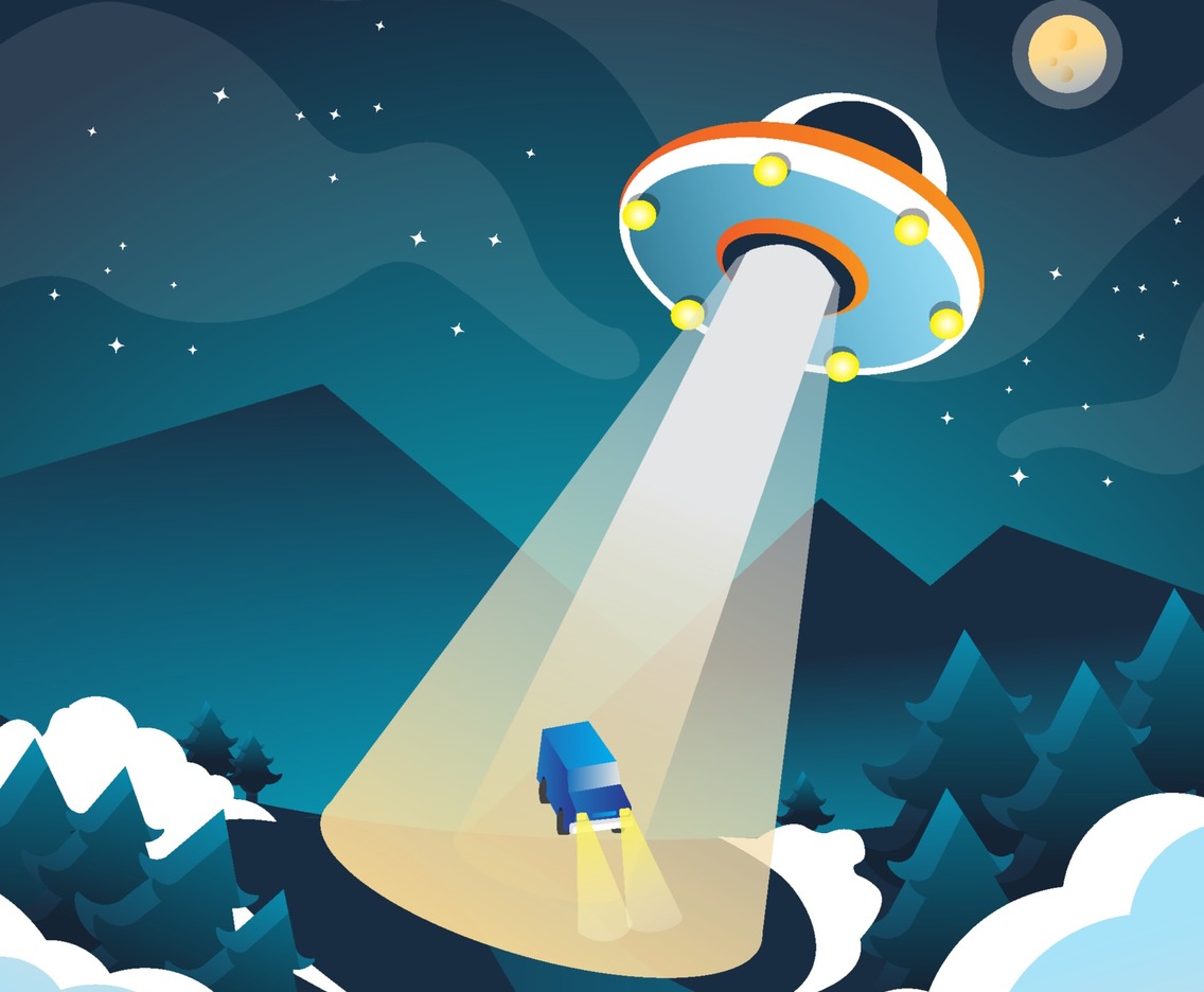 UFO Appearance at Night