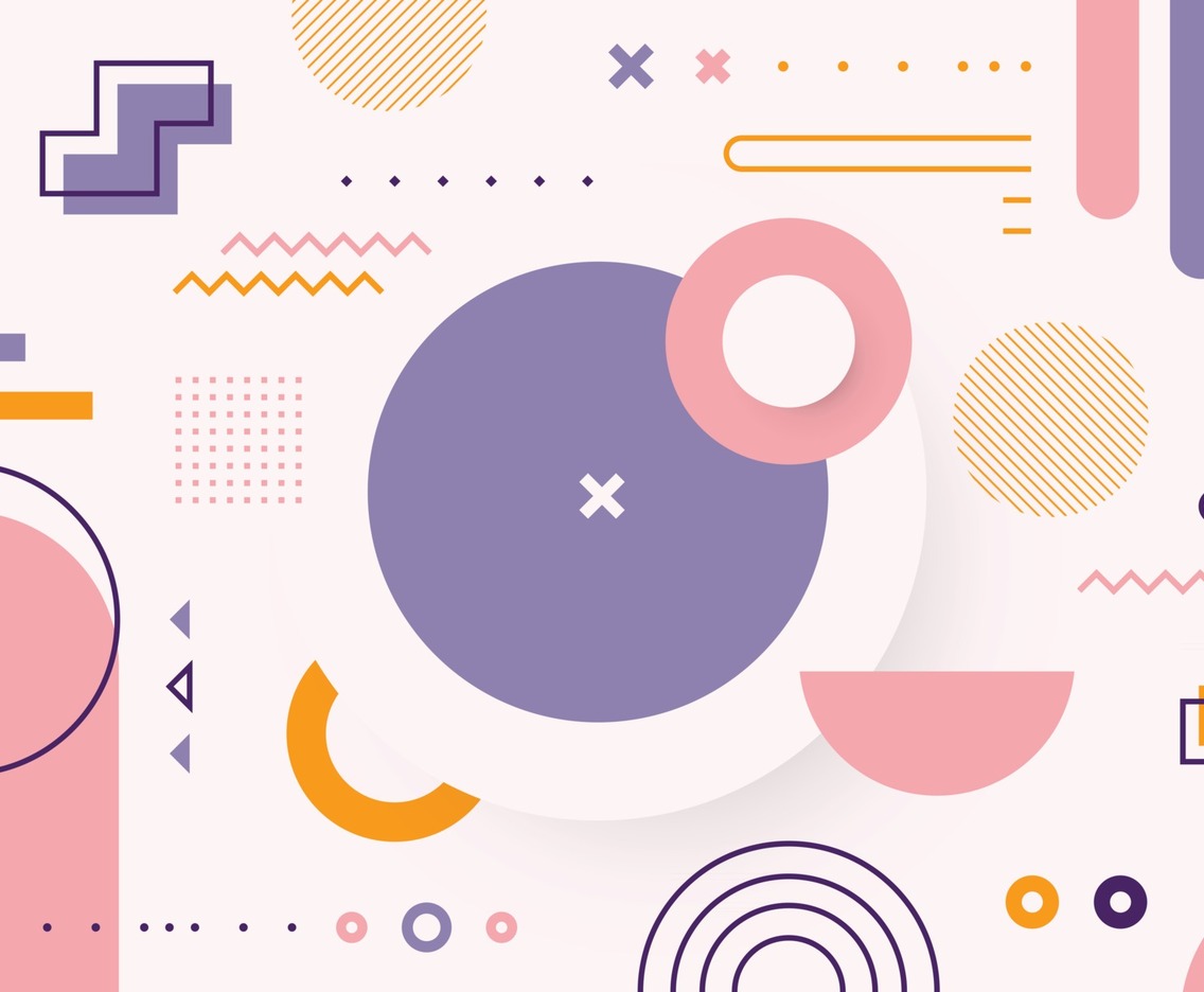 Cute Shape Geometric Abstract Background