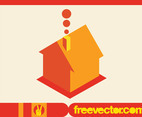 Vector House Icon in 3D