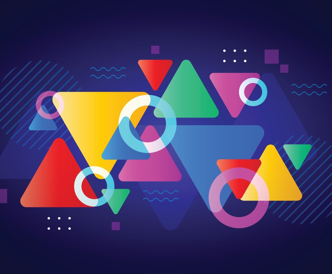 Triangle Geometric Abstract Background