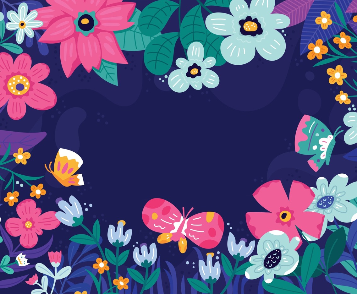 Blooming Flowers Background