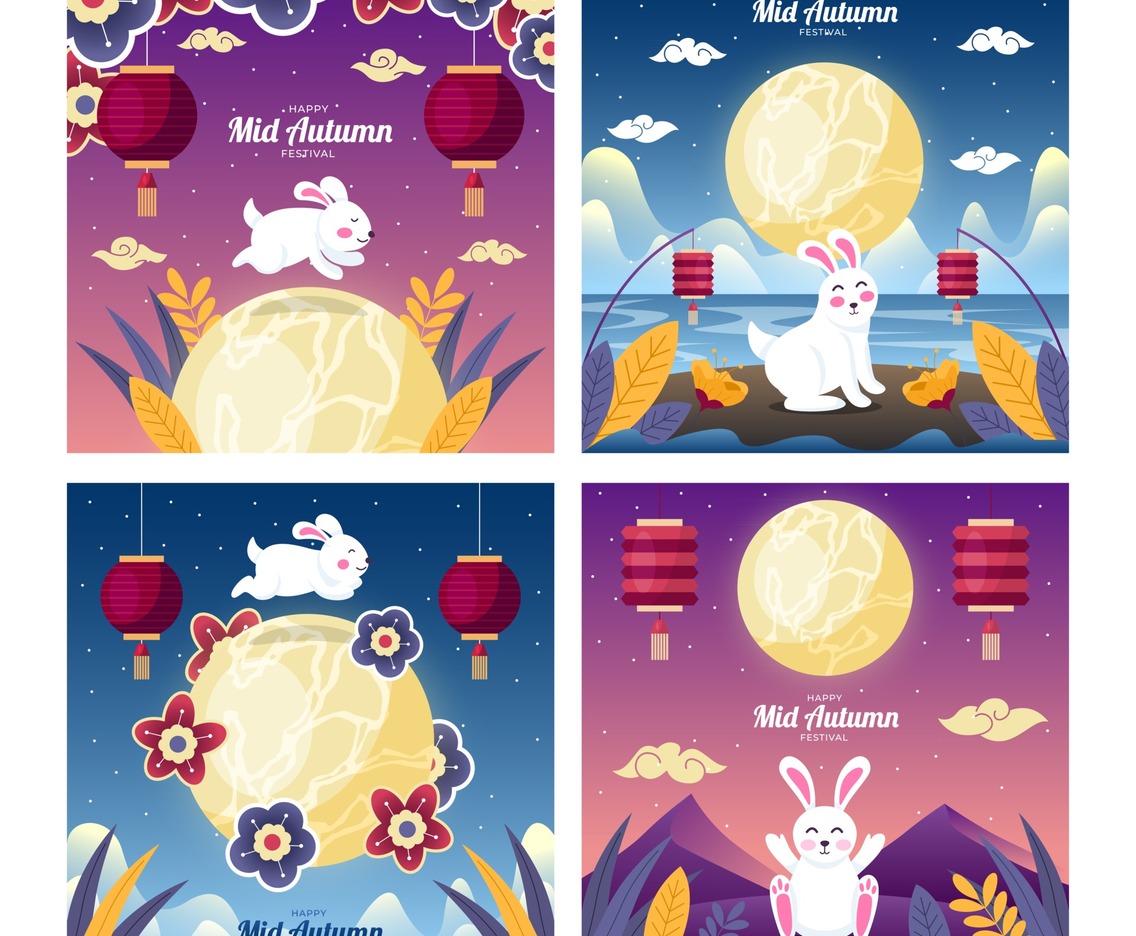 Greeting Card Mid Autumn Set