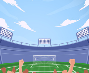 Soccer Fans in Stadium