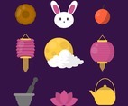 Mid Autumn Festival Icon Collection