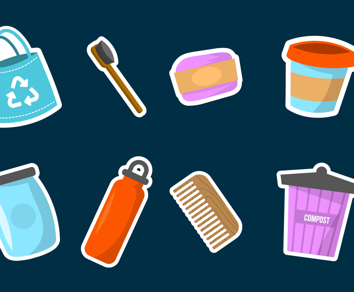 Activism No Plastic Movement Icon Collection