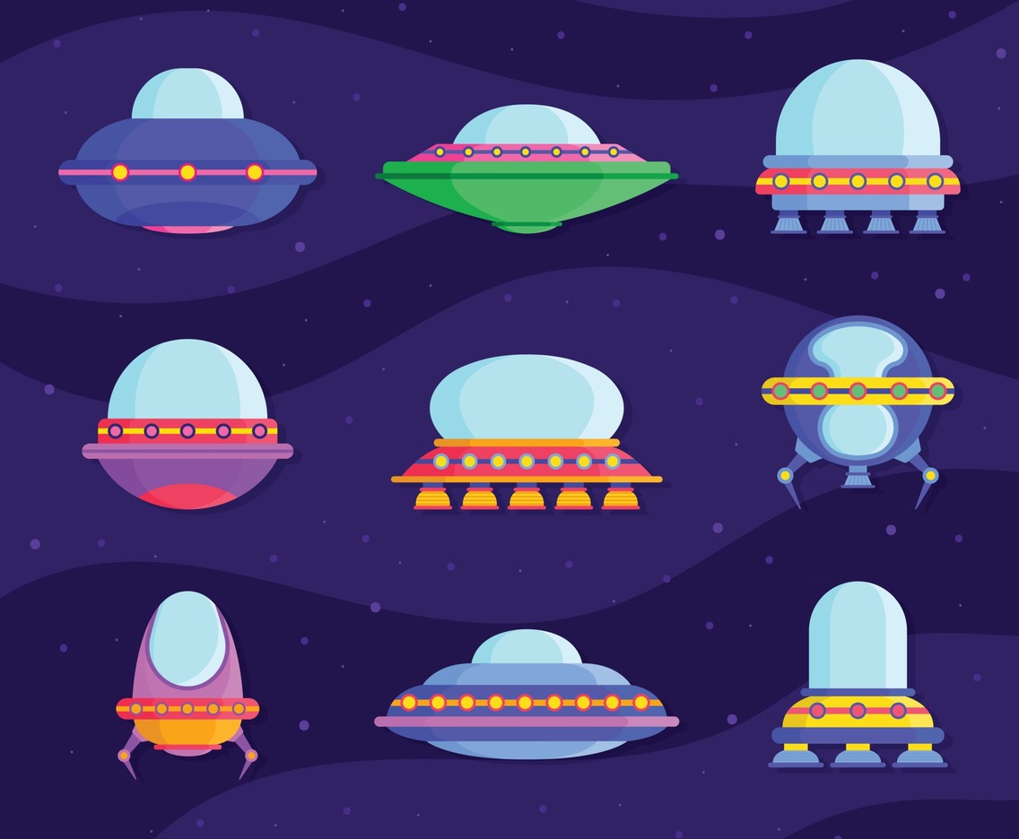 Set of UFO Icons