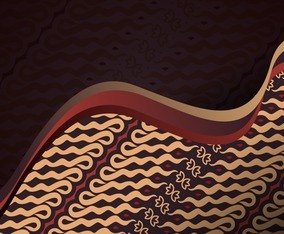 Traditional Indonesian Batik Background Template