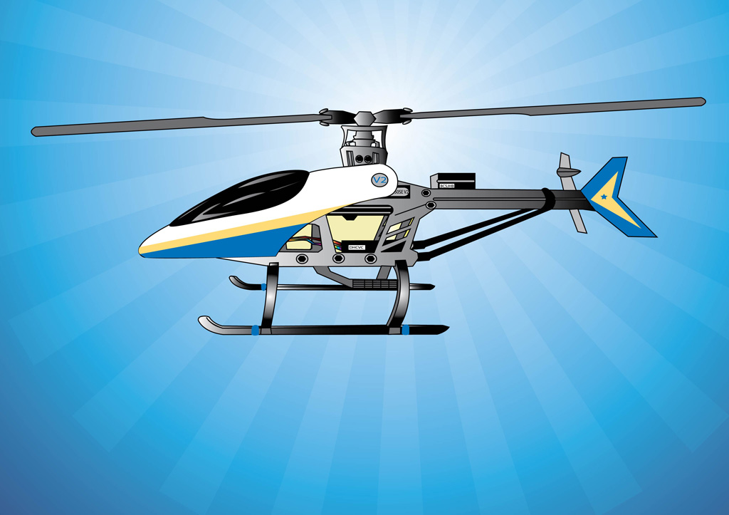 Free Helicopter Vector Illustration
