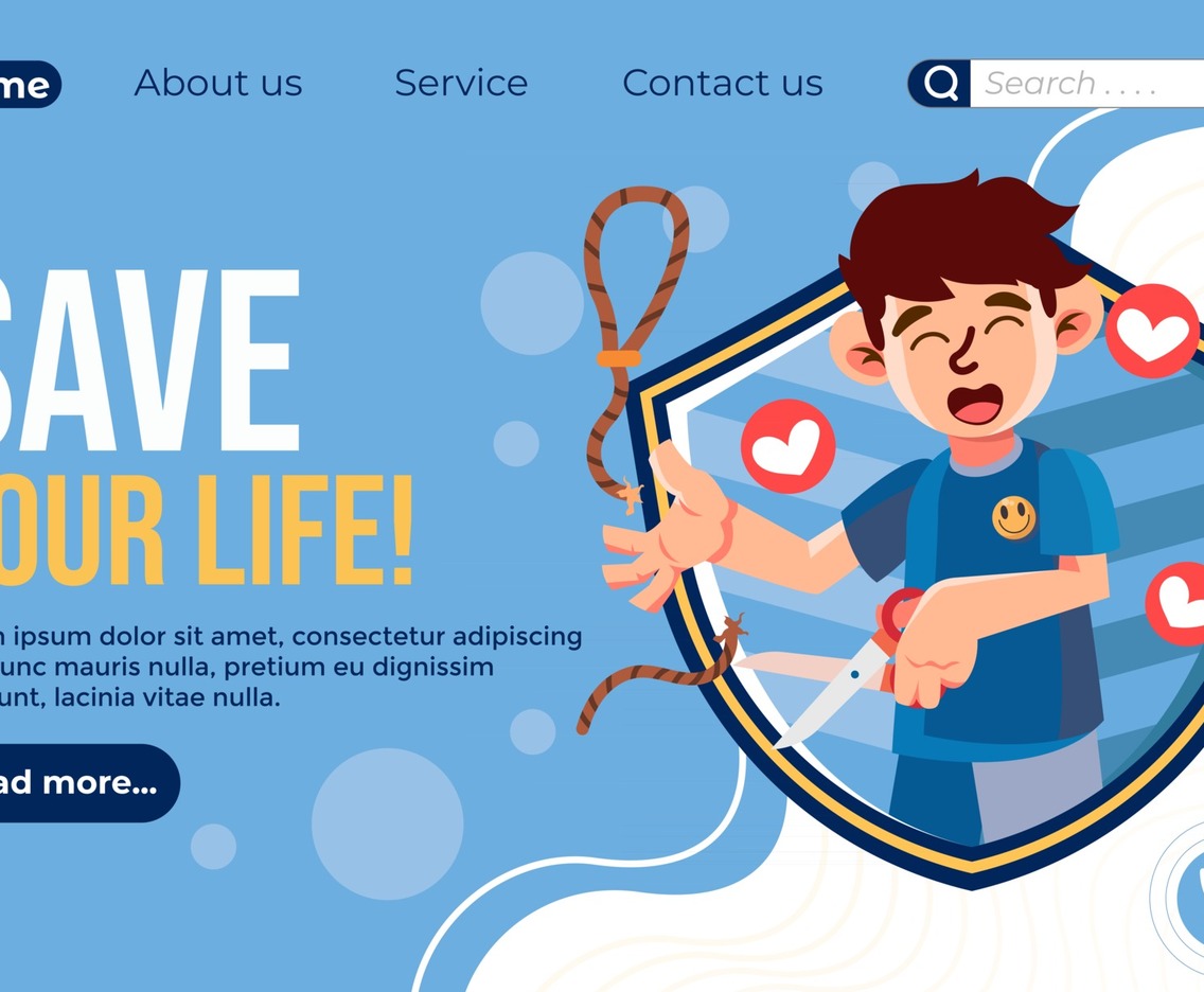 Suicide Prevention Landing Page