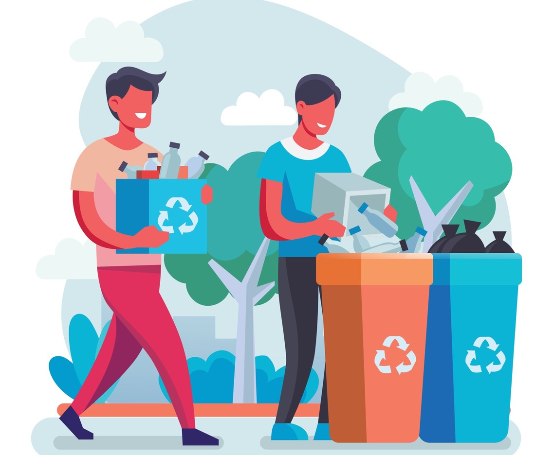 Man Collecting Bottle For Recycle