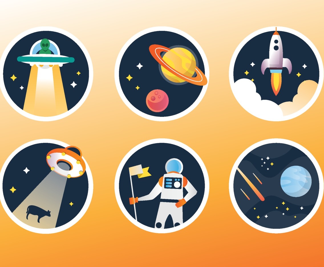 UFO Sticker Collection