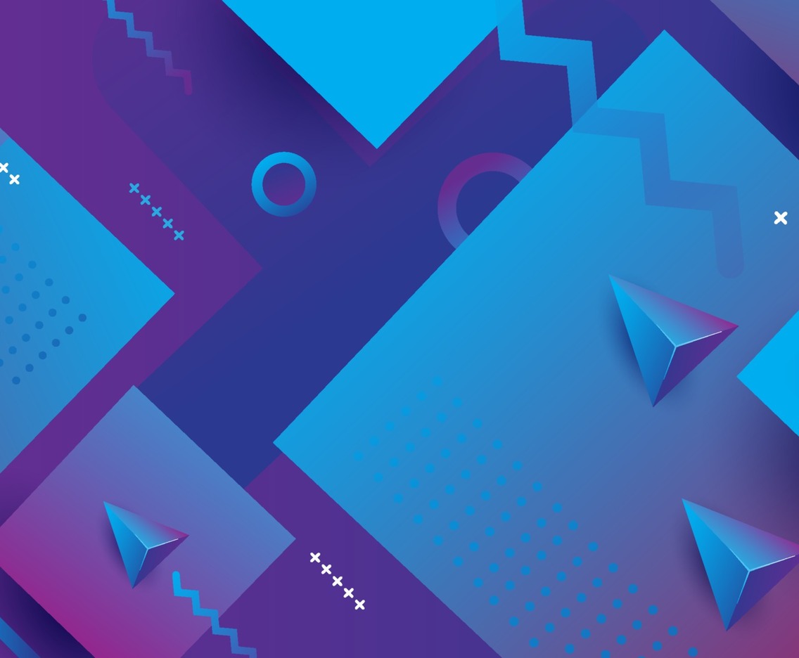 Blue Purple Absract Geometri Gradient Background