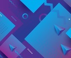 Blue Purple Absract Geometri Gradient Background