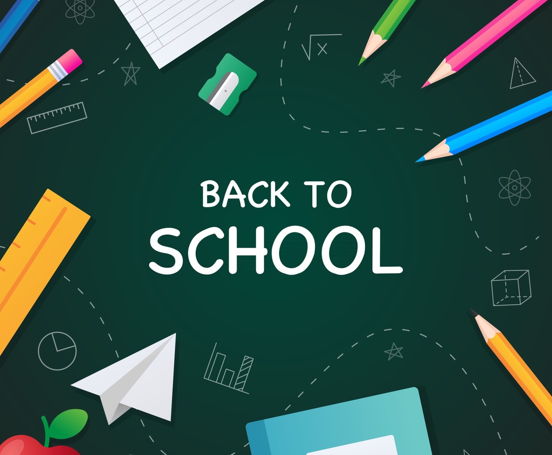 School Supplies Background