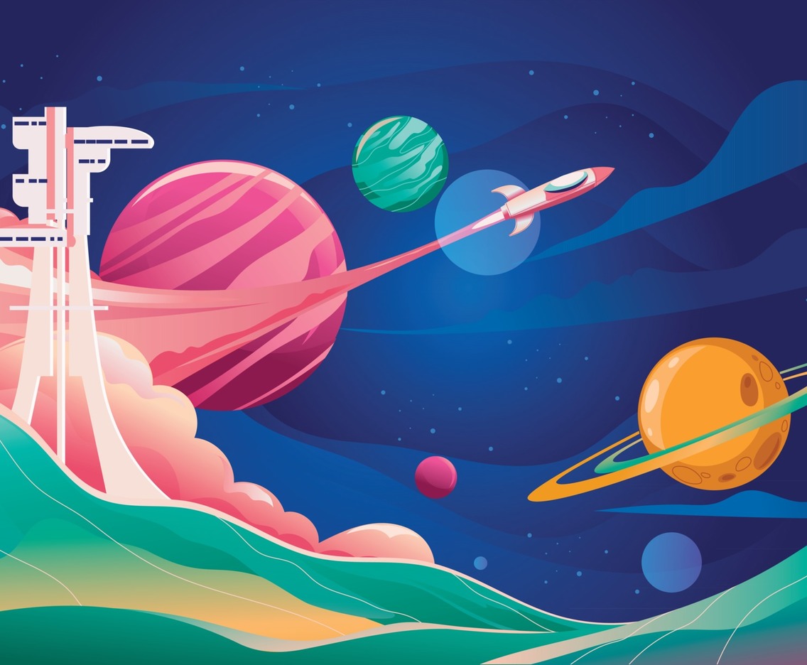 Beautiful Background in Outer Space