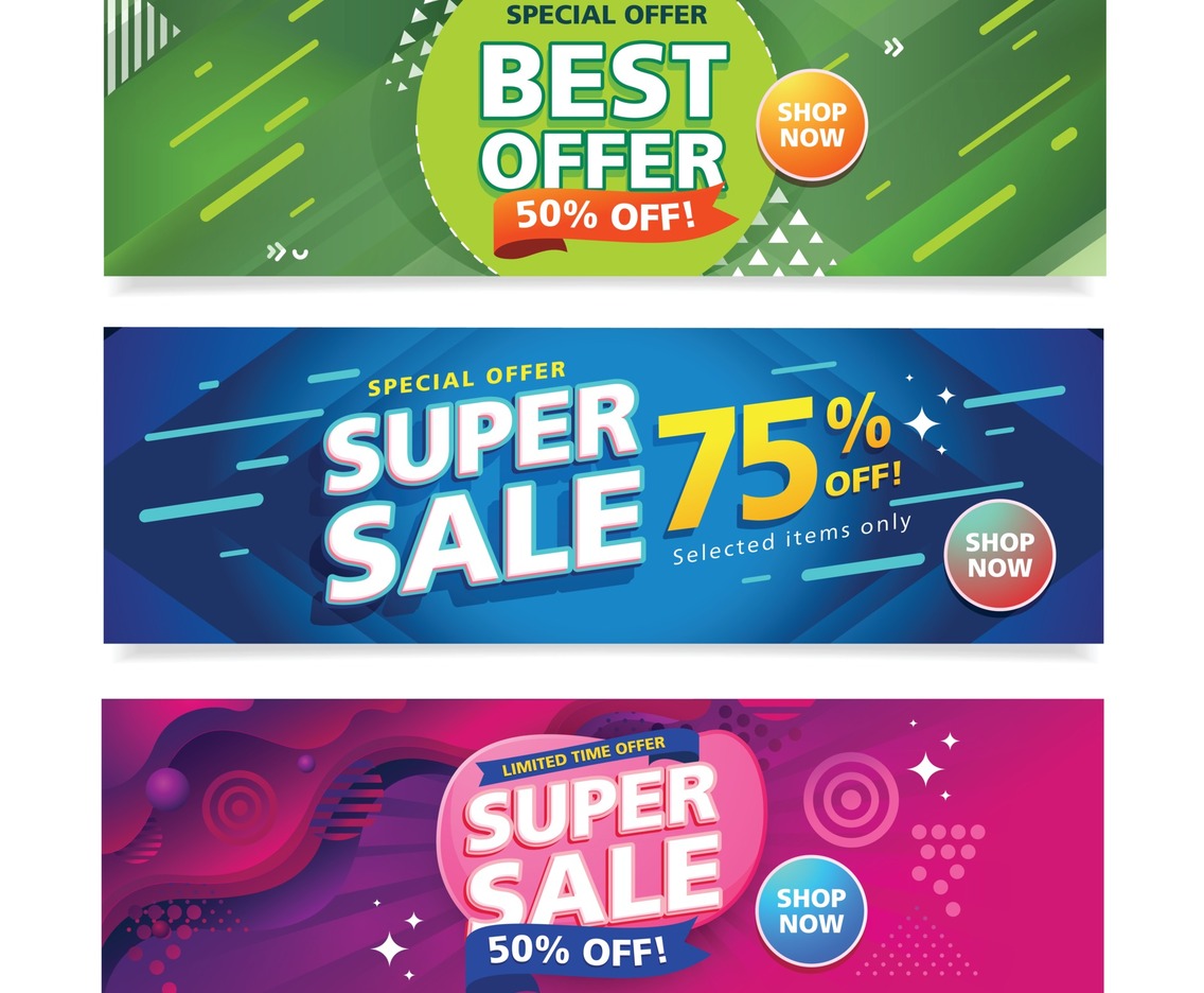 Flash Sale Horizontal Banner