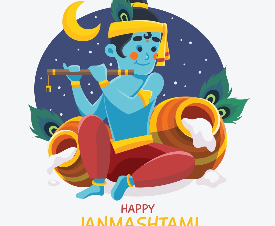 Happy Janmashtami Festival of India