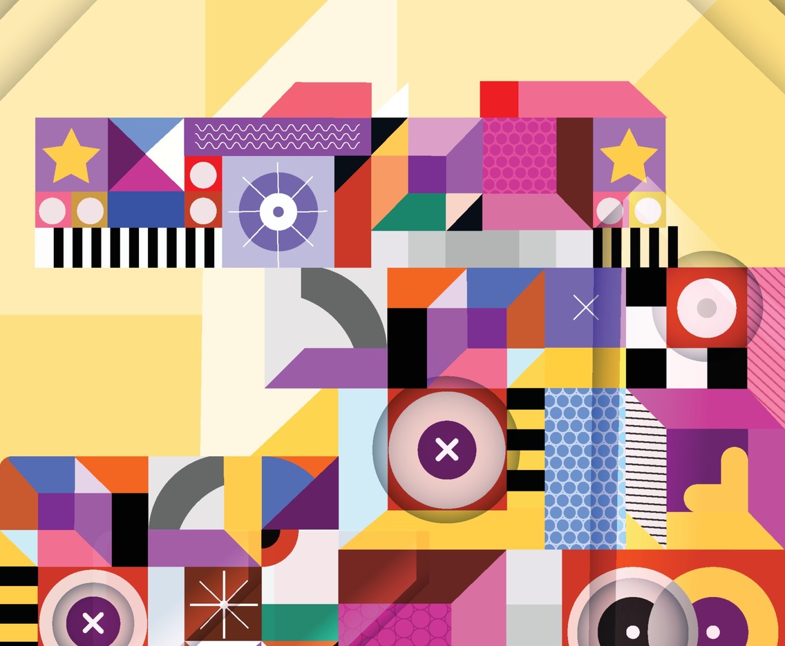 Modern Colorful Abstract Shapes Concept