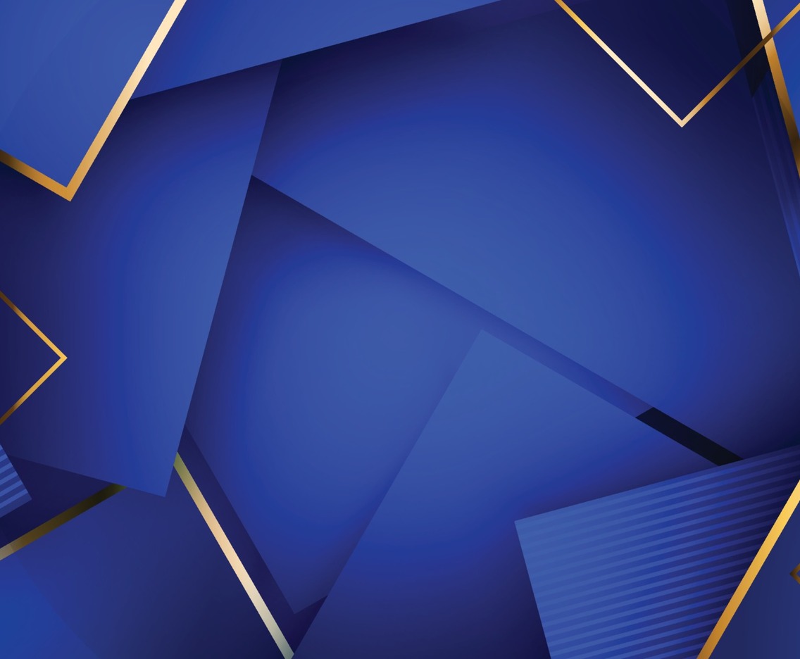 Minimalist Blue and Gold Background