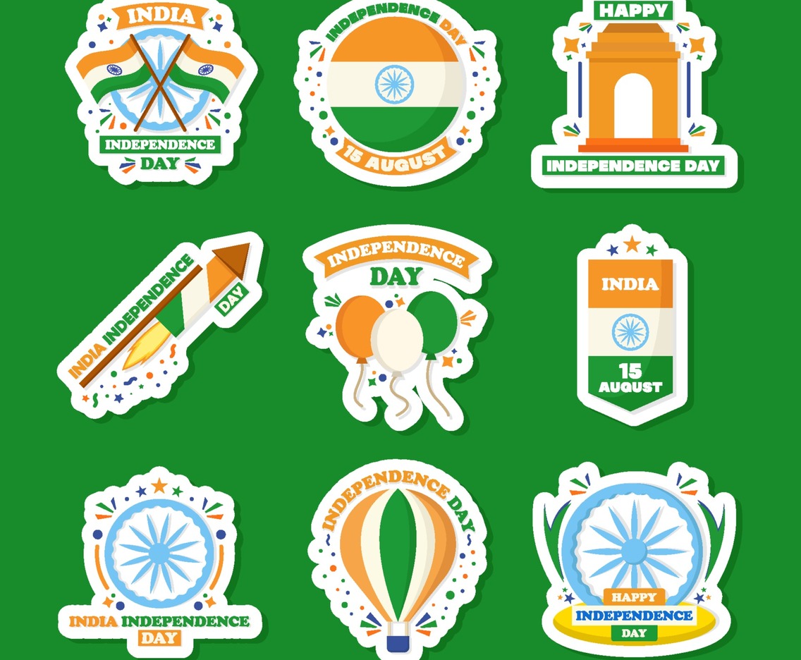 India Independence Day Stickers