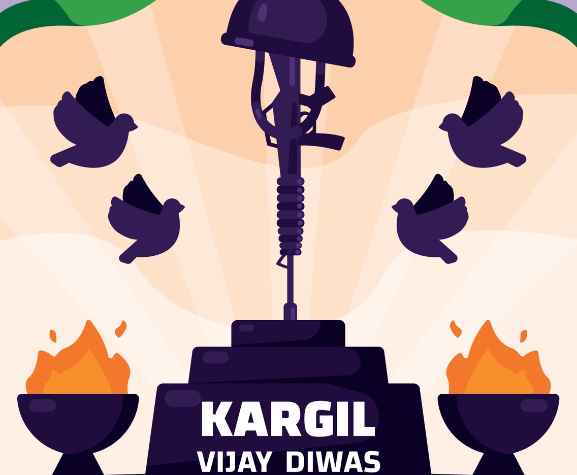Kargil Vijay Diwas Greeting Concept