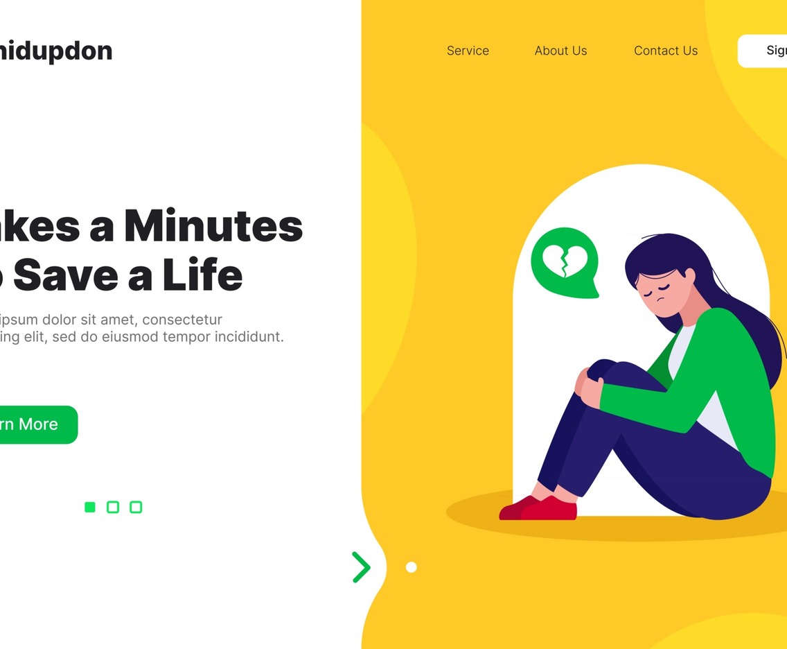 Suicide Prevention Activism Landing Page