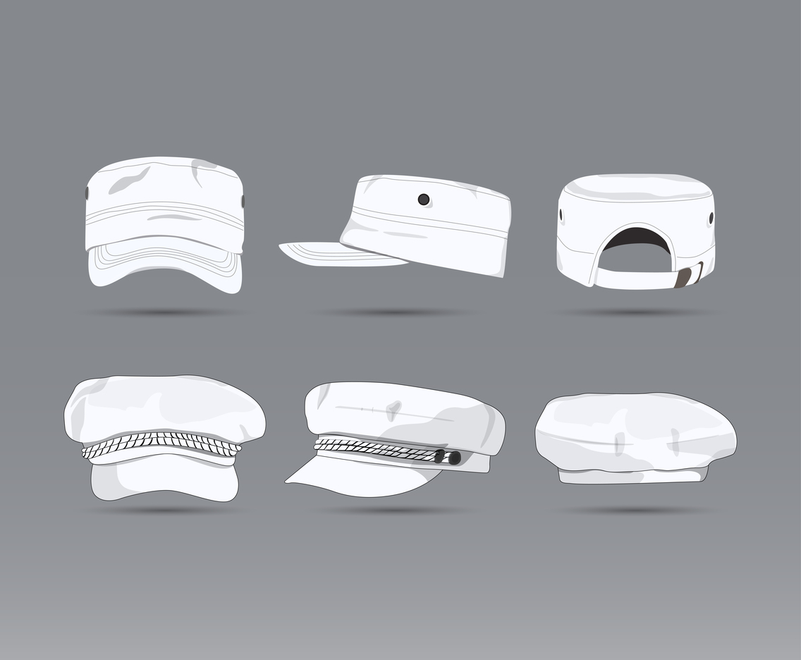 Mens Cotton Army Cap Template