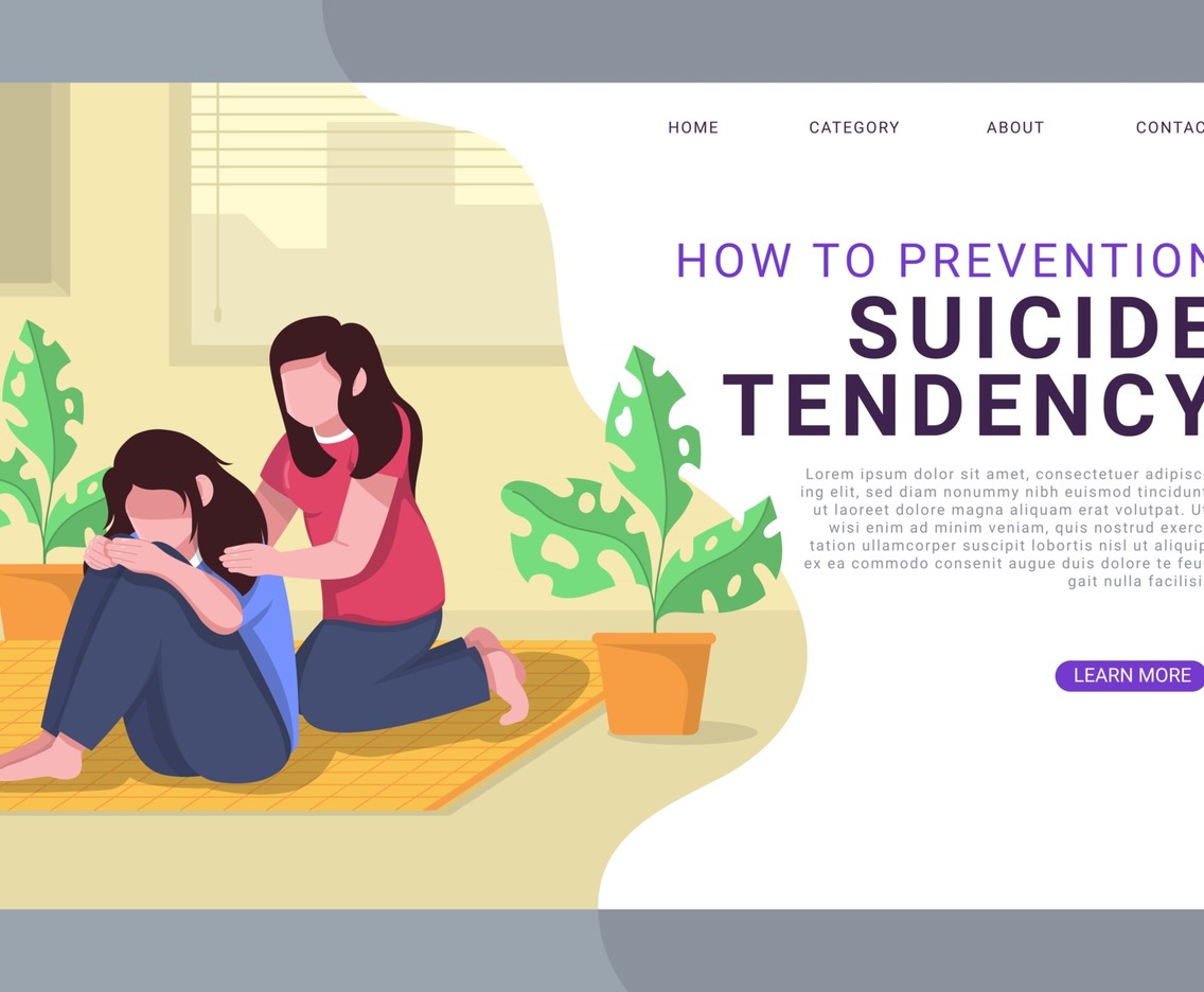 Suicide Prevention Landing Page Template